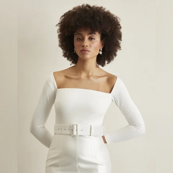 Solace London Mabel Belted Wedding Dress US 6 NWT - Picture 5 of 16